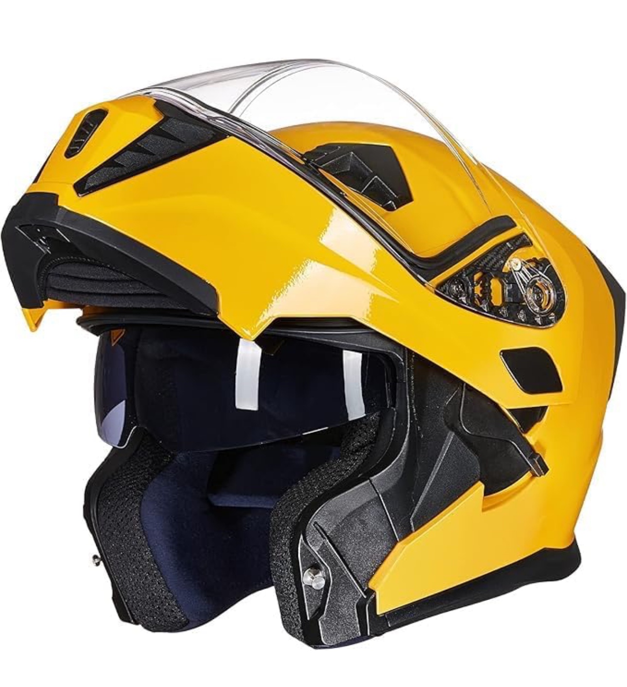 Yellow Motorcycle Helmet