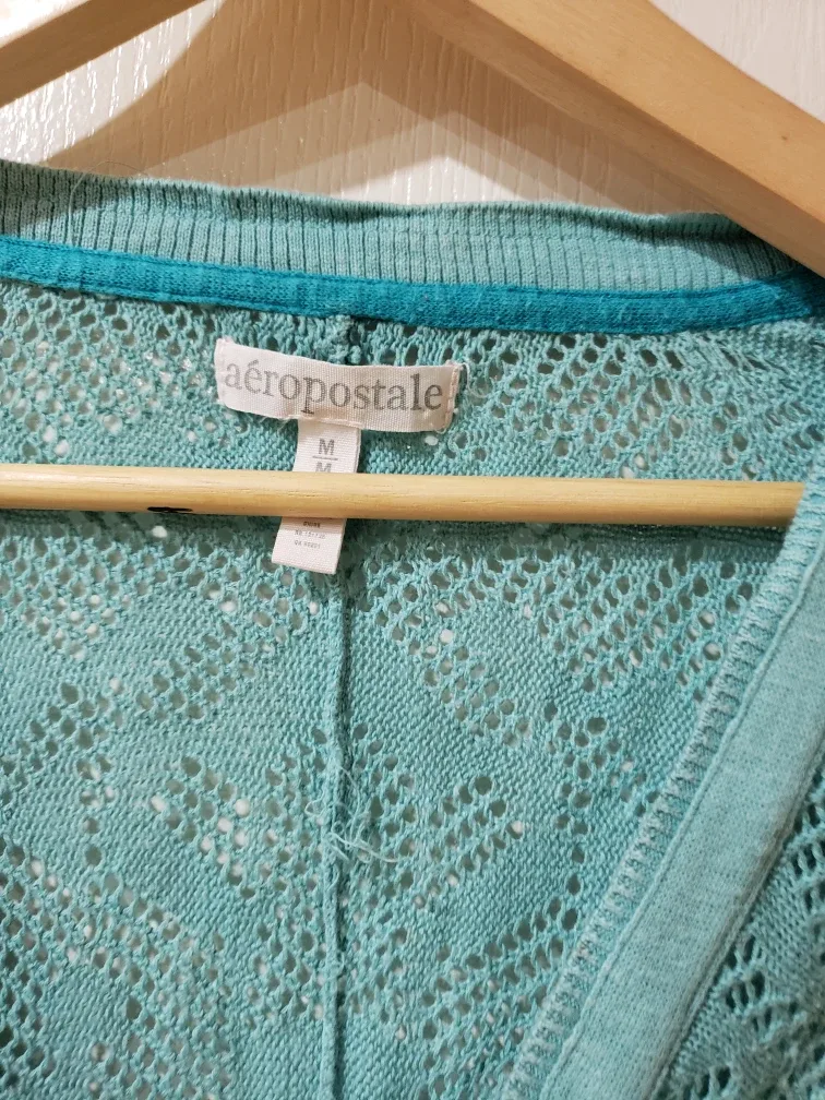 Aeropostale Teal Cardigan image indicator(2)