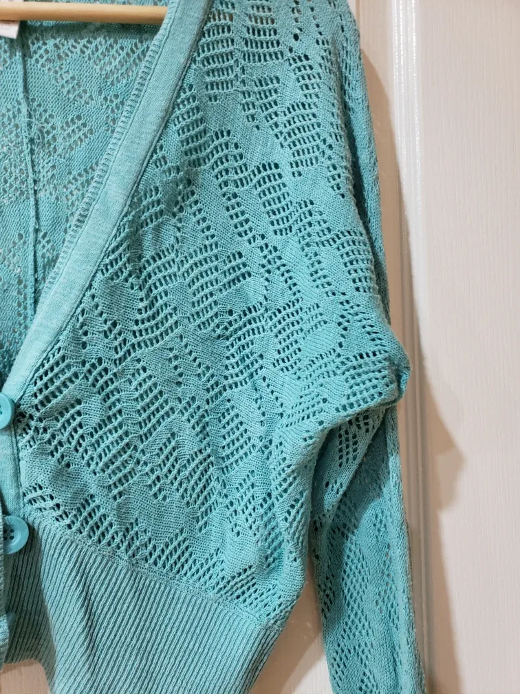 Aeropostale Teal Cardigan image indicator(3)