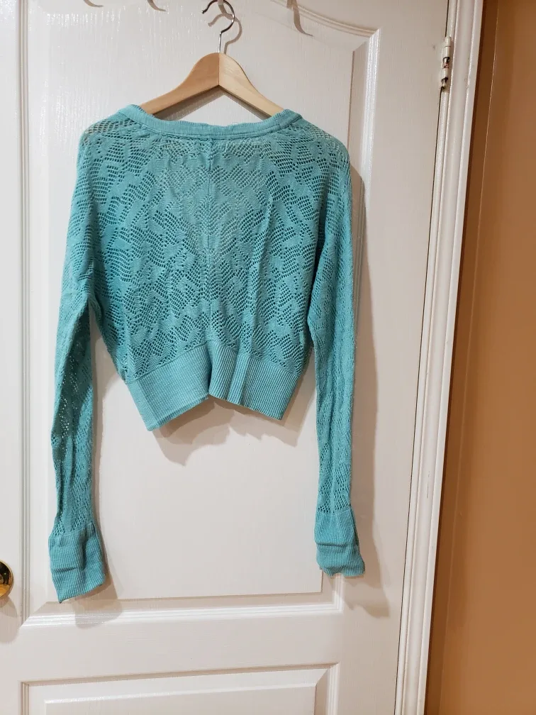 Aeropostale Teal Cardigan image indicator(4)