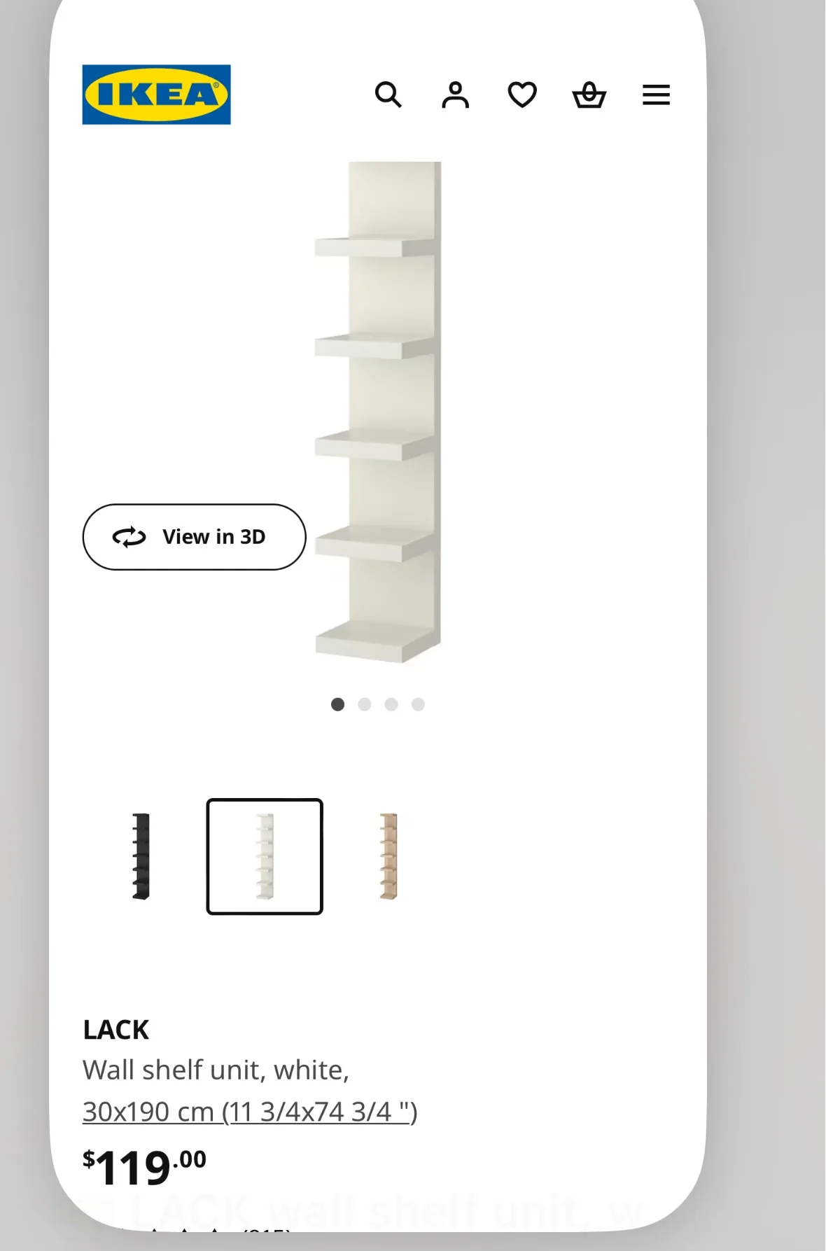 IKEA LACK Wall Shelf Unit
