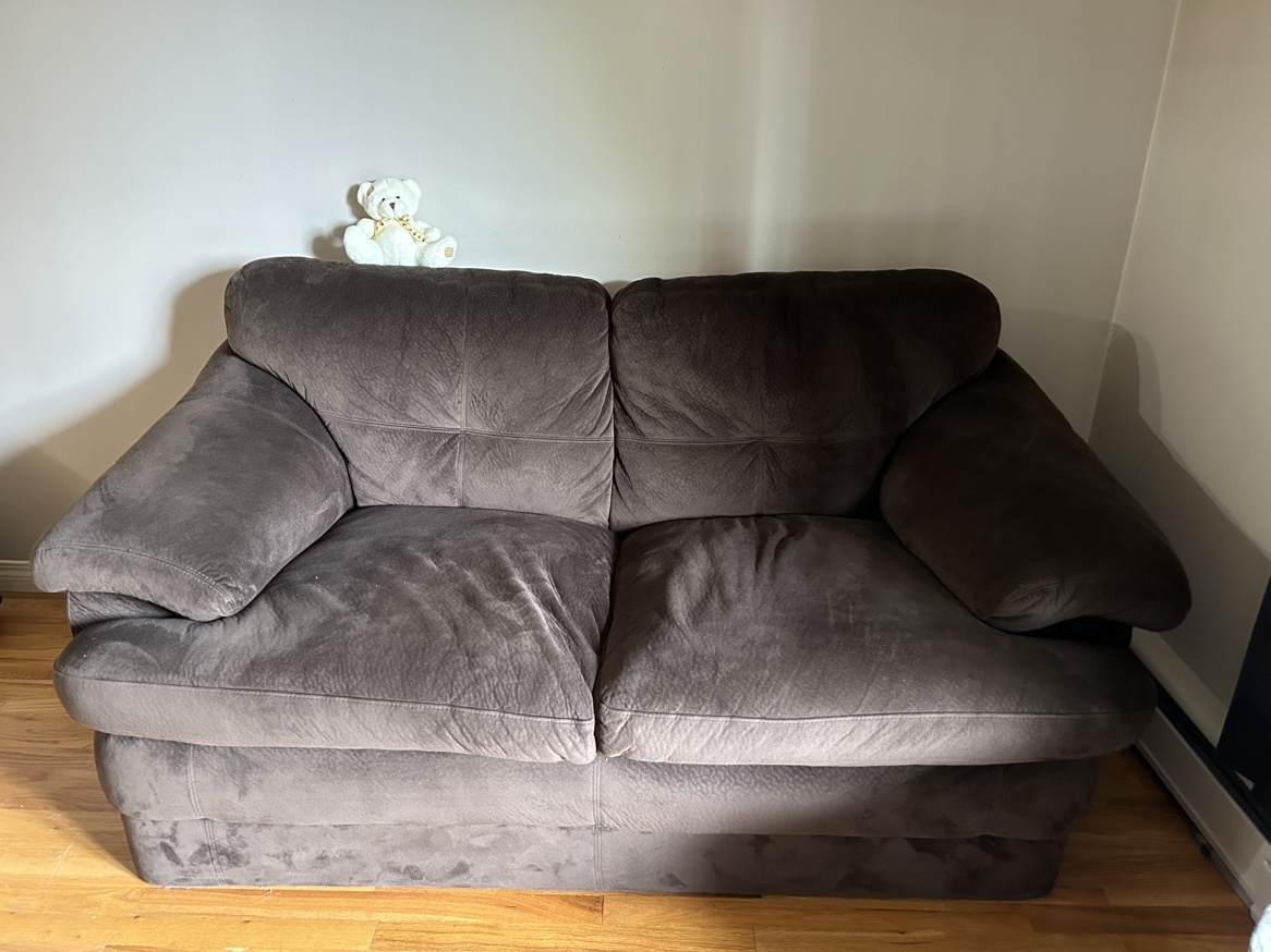 Brown Love Seat
