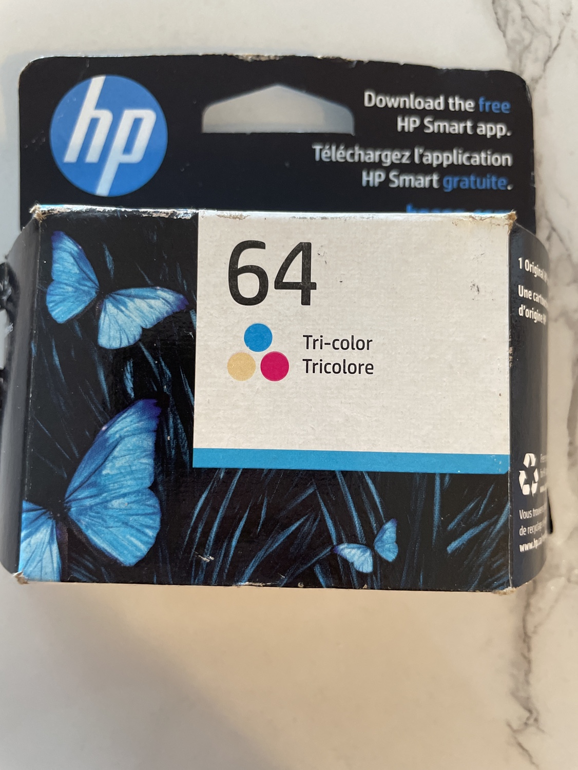 HP 64 Tri-color Ink Cartridge - photo 4