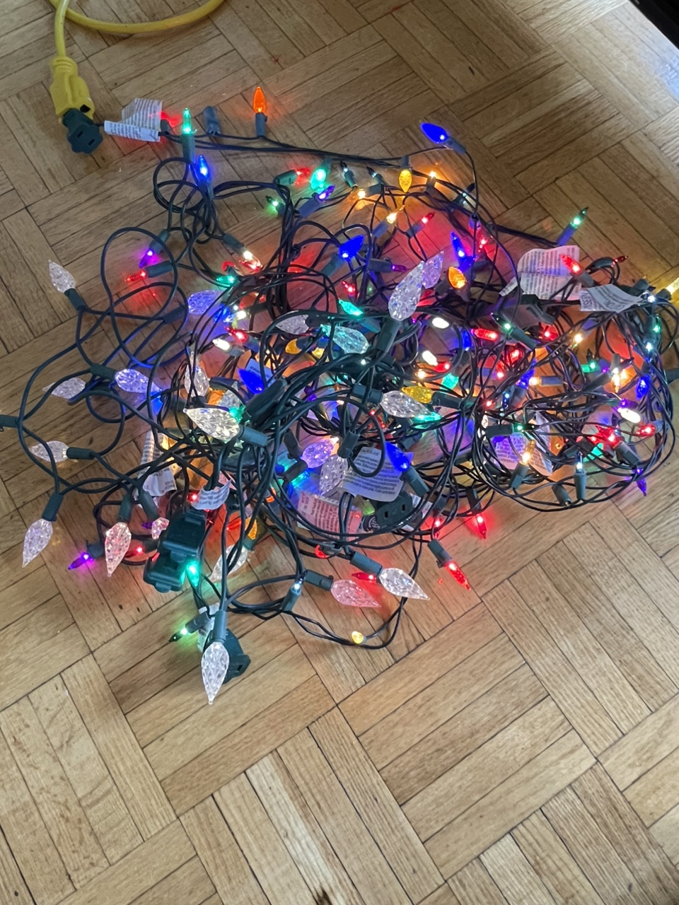 Multicoloured small Christmas Lights