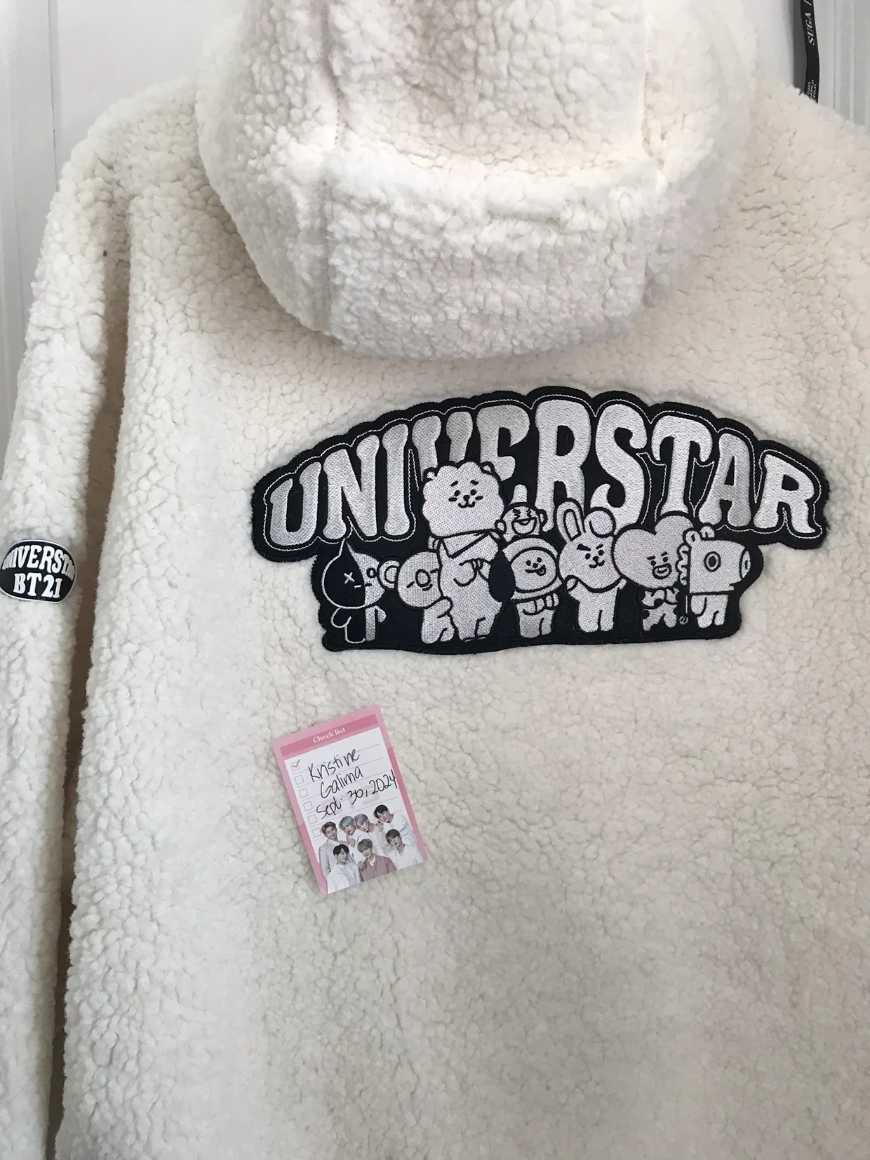 BTS BT21 FLEECE JACKET image indicator(4)