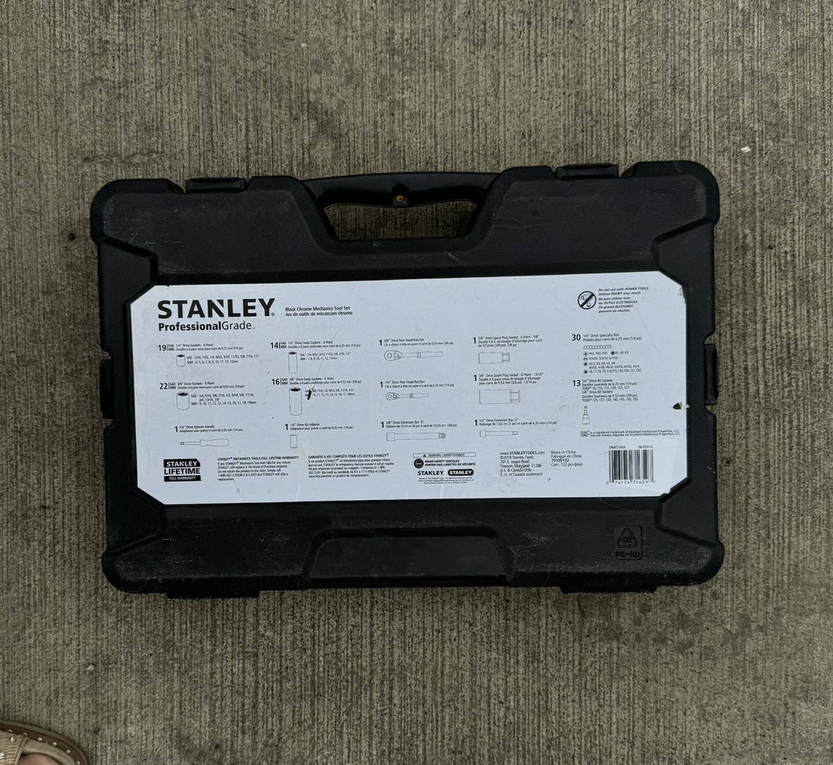 Stanley Professional Grade ChromeSocket Set,122-pc,SAE/Metric - photo 4