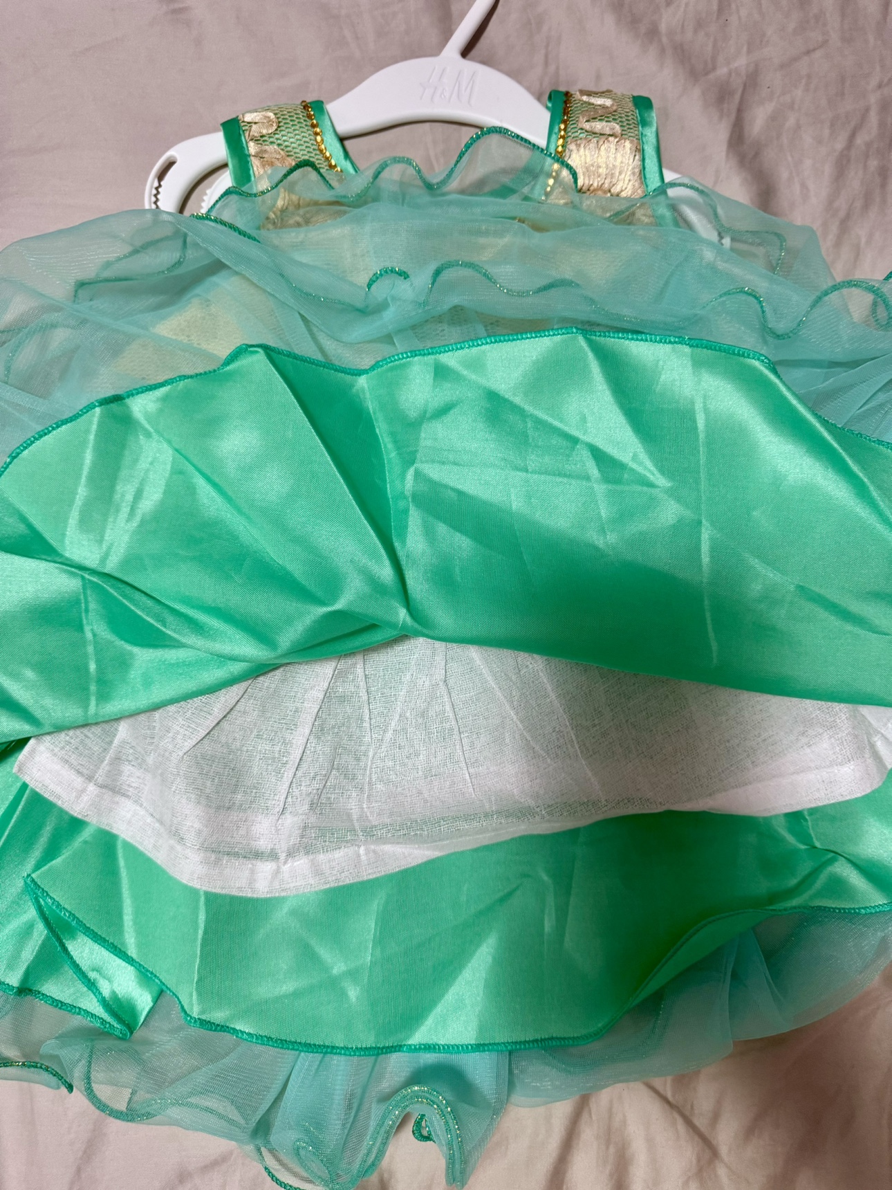 Girls' Green Indian Dress - photo 3