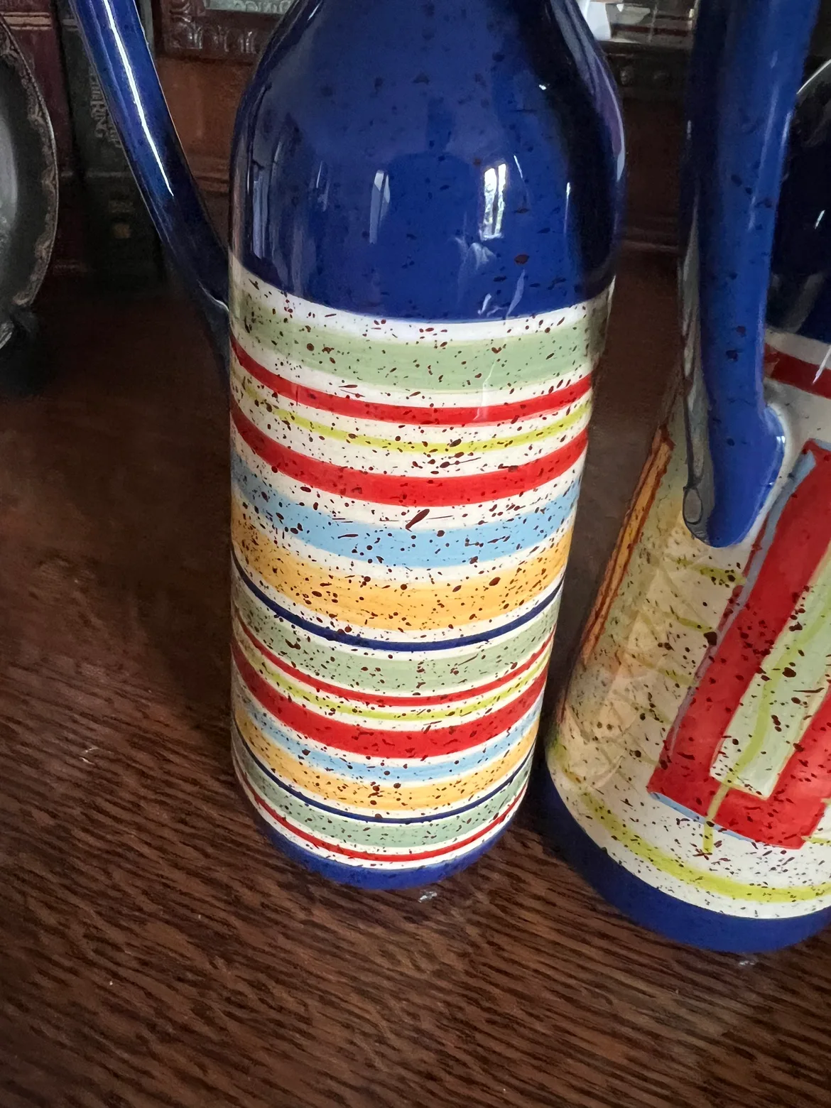 Pfalzgraff Sedona Hand-Painted Olive Oil Bottles image indicator(5)