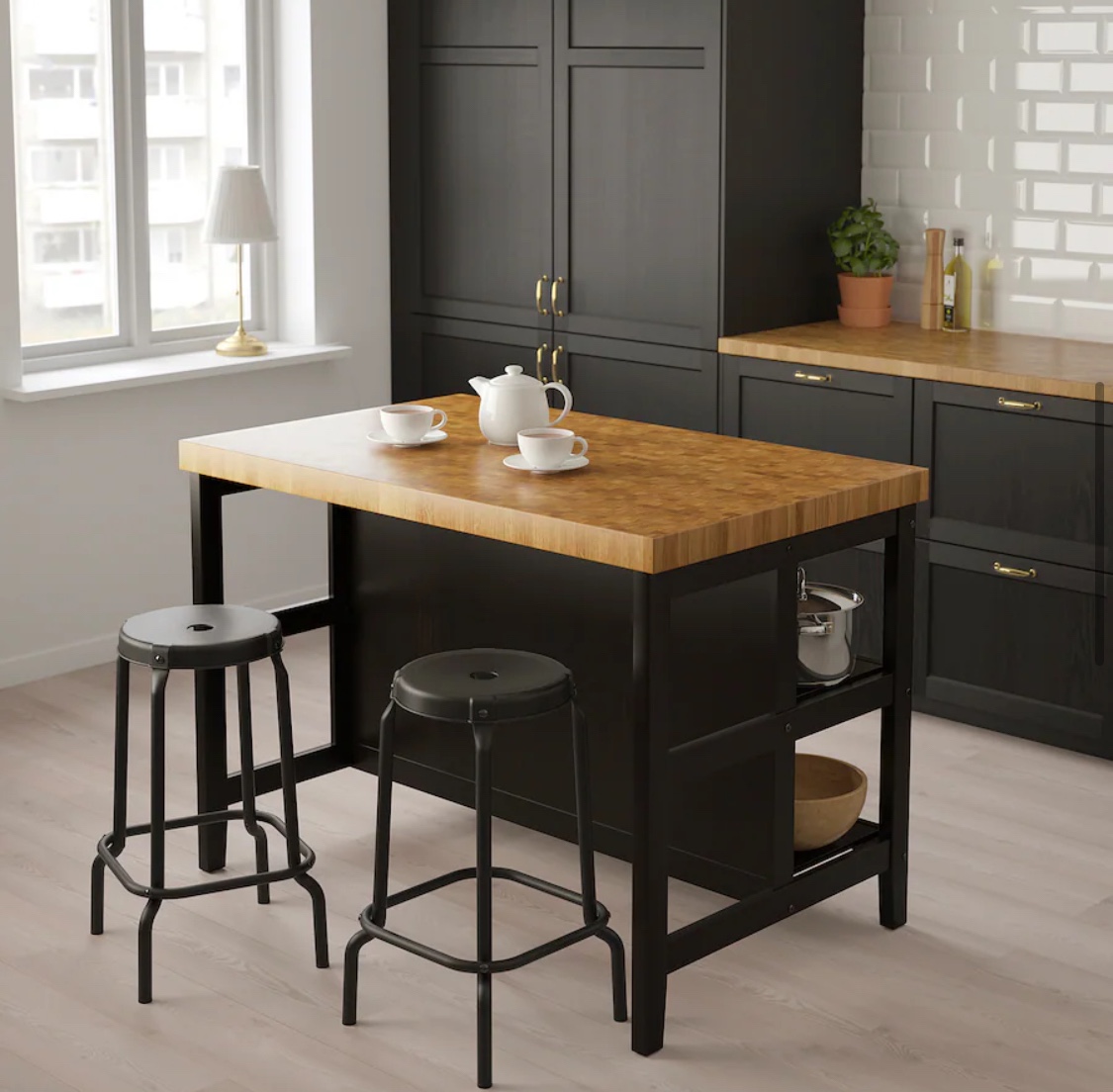 IKEA Kitchen Island with Butcher Block Top $250 OBO - photo 3