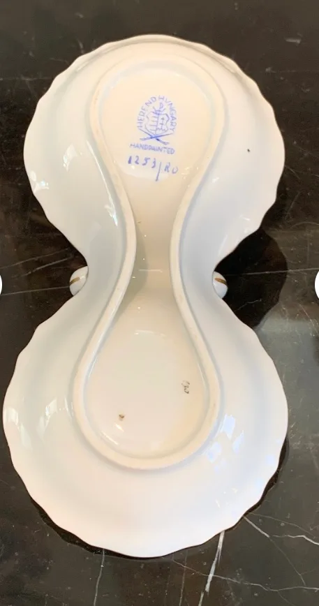 ✨Herend porcelain Serving Dish with Bird and Insect Design image indicator(5)