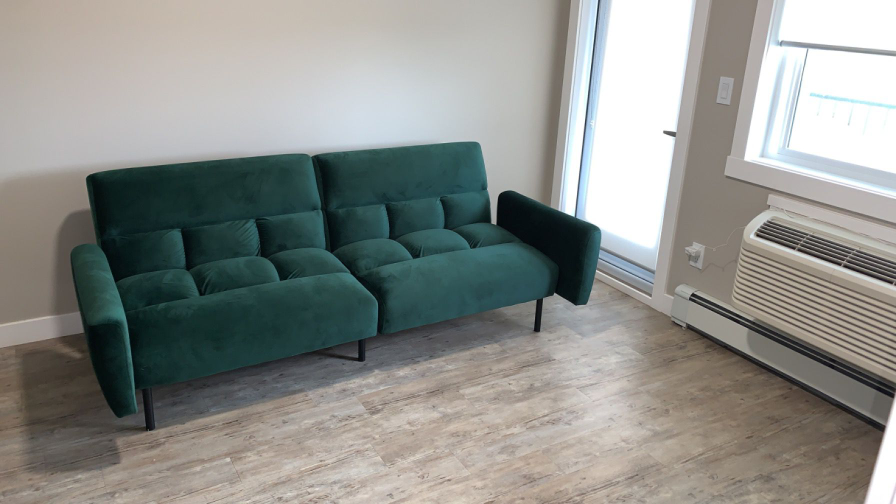 Green Velvet Futon - photo 2