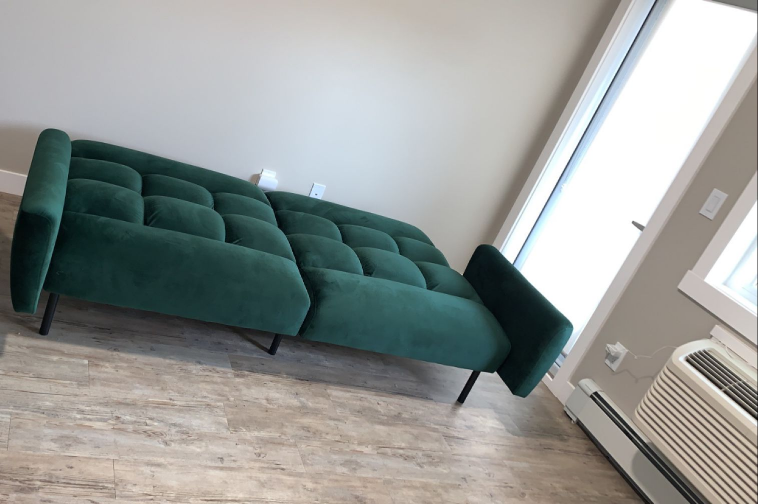 Green Velvet Futon - photo 3