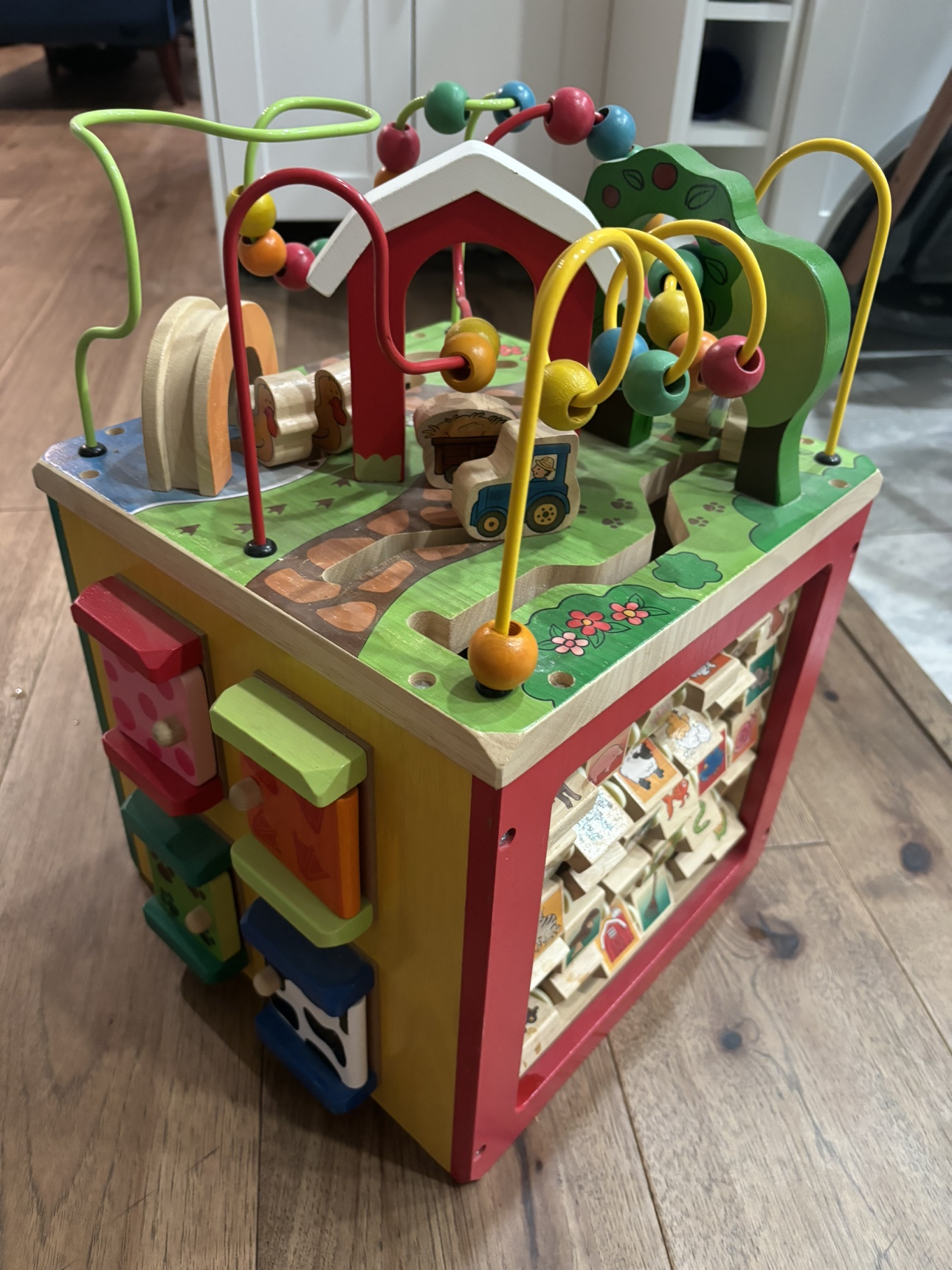 Large kids Wooden Activity Cube