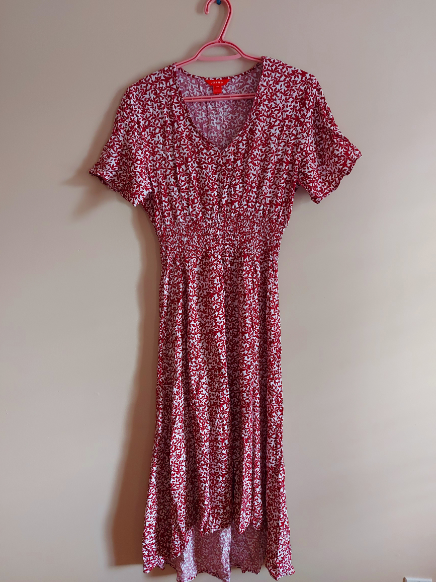 Red Floral Maxi Dress - S - photo 2