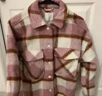 Pink and White Plaid Jacket #freecycle