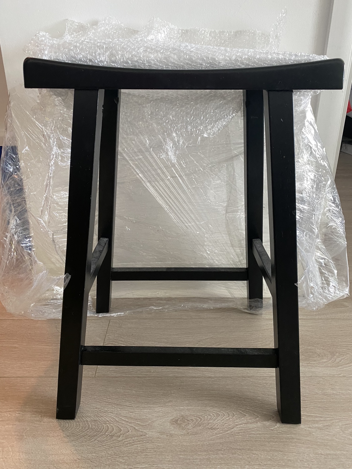 Black Wooden Stool