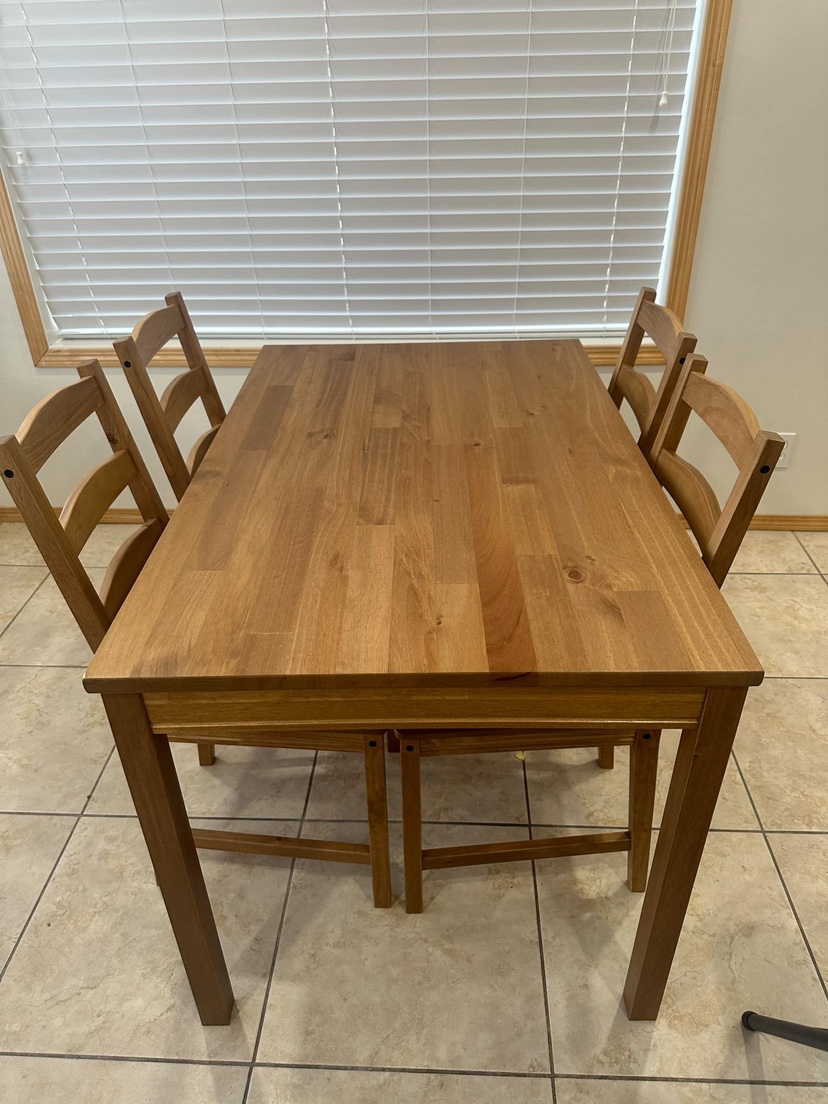 IKEA HÄGERNÄS Dining Table and 4 Chairs