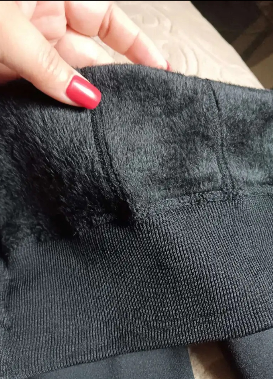 Black Fleece Lined Tights, leggings - photo 3