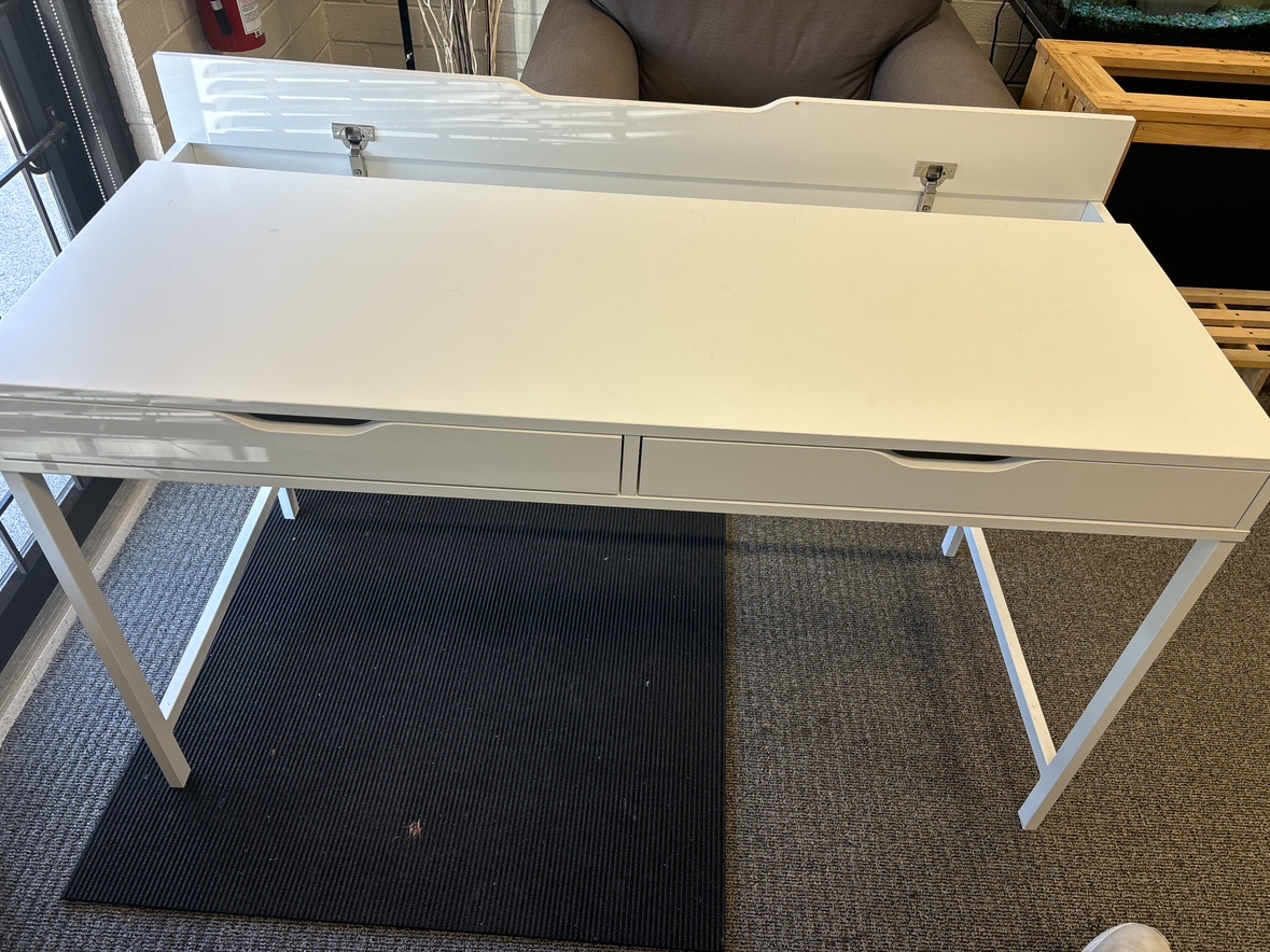 White Desk with Drawers