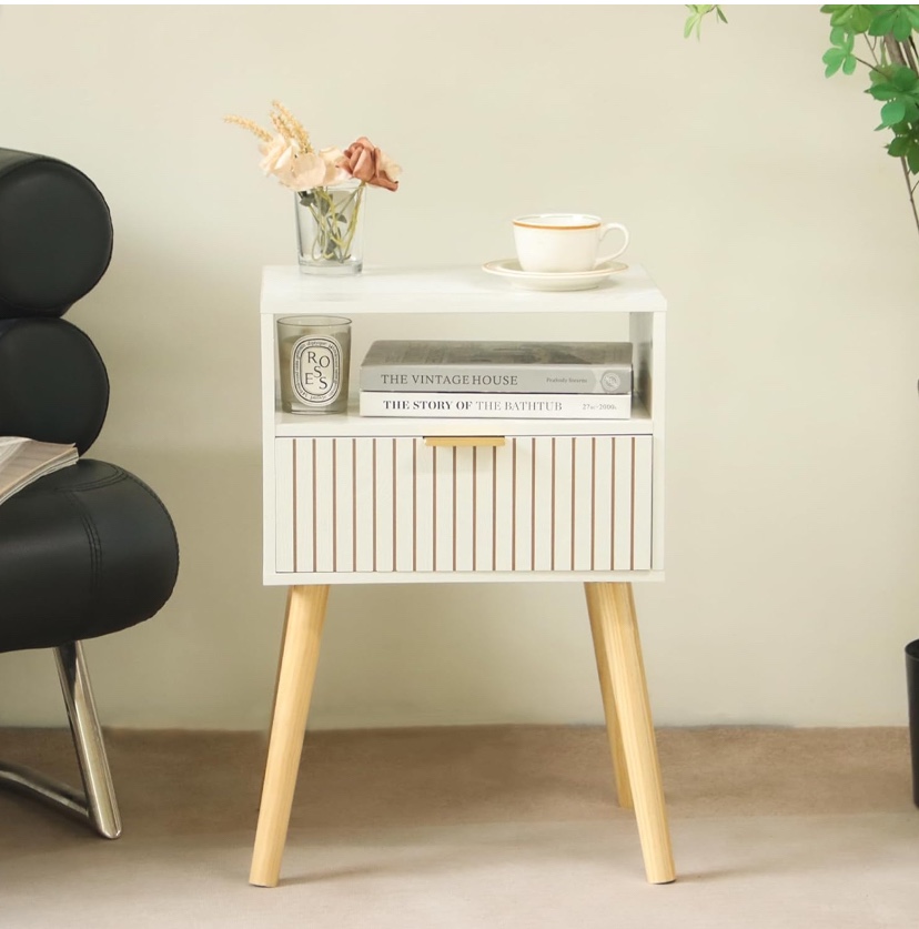 Nightstand with Drawer and Shelf - New (assembly required) - photo 2