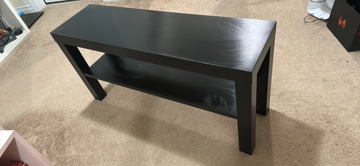 Black Console Table/ TV table