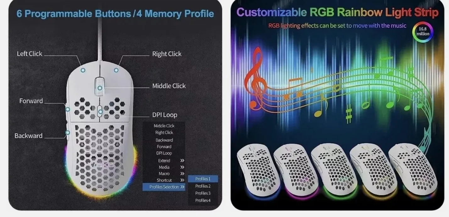 Mouse with RGB Lighting image indicator(3)