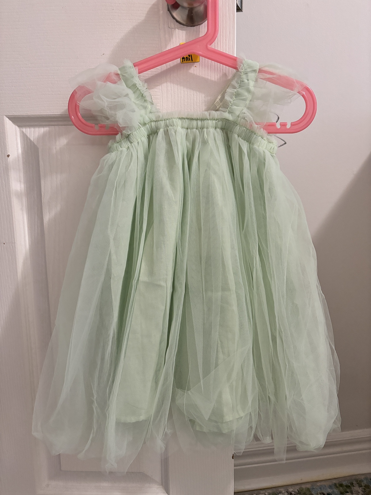 Green Tutu Dress with Butterfly Wings