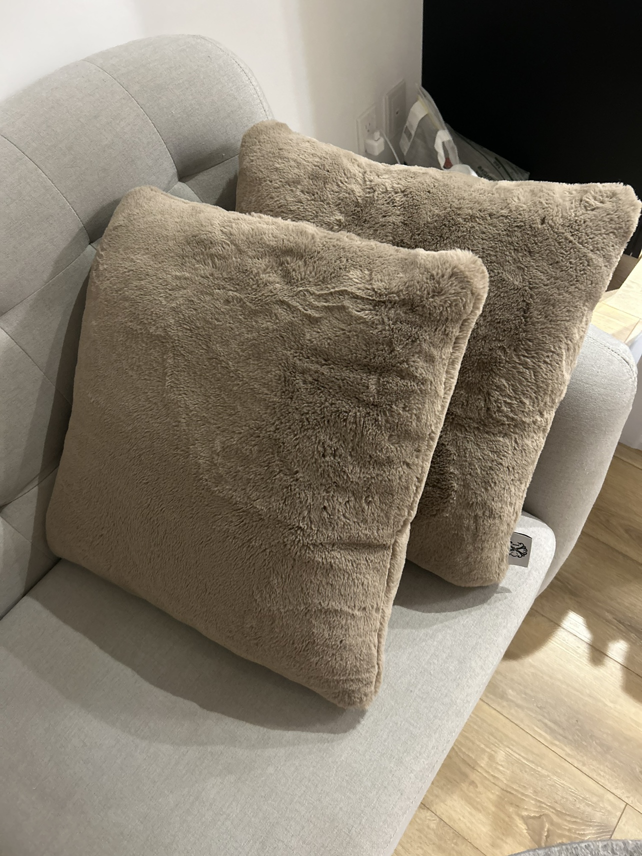 Faux Fur Throw Pillows