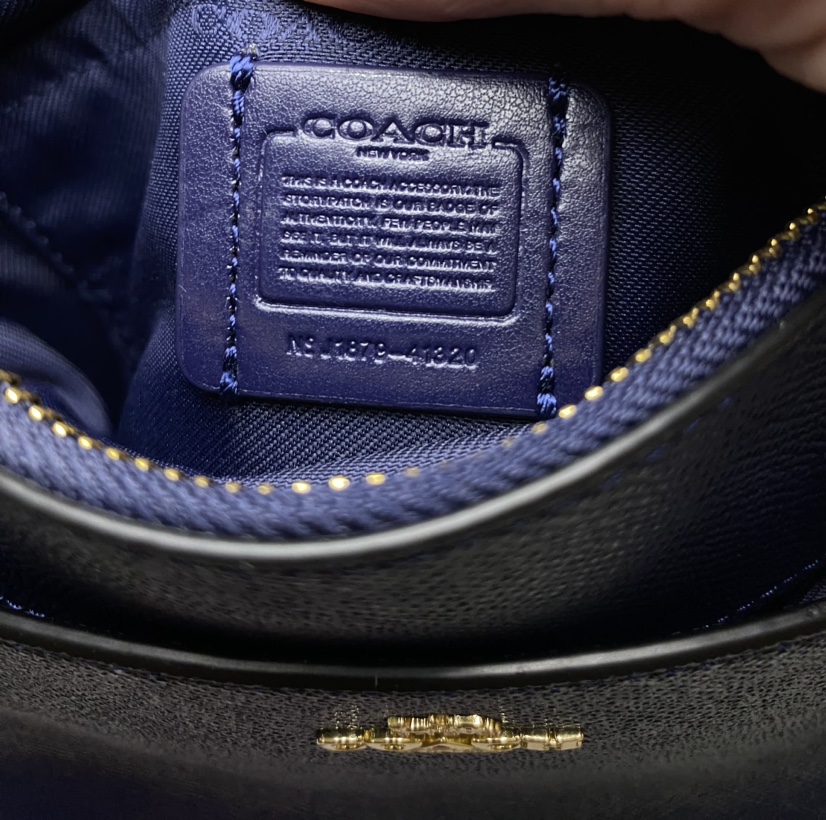 Coach navy blue rich signature Crossbody bag - photo 2