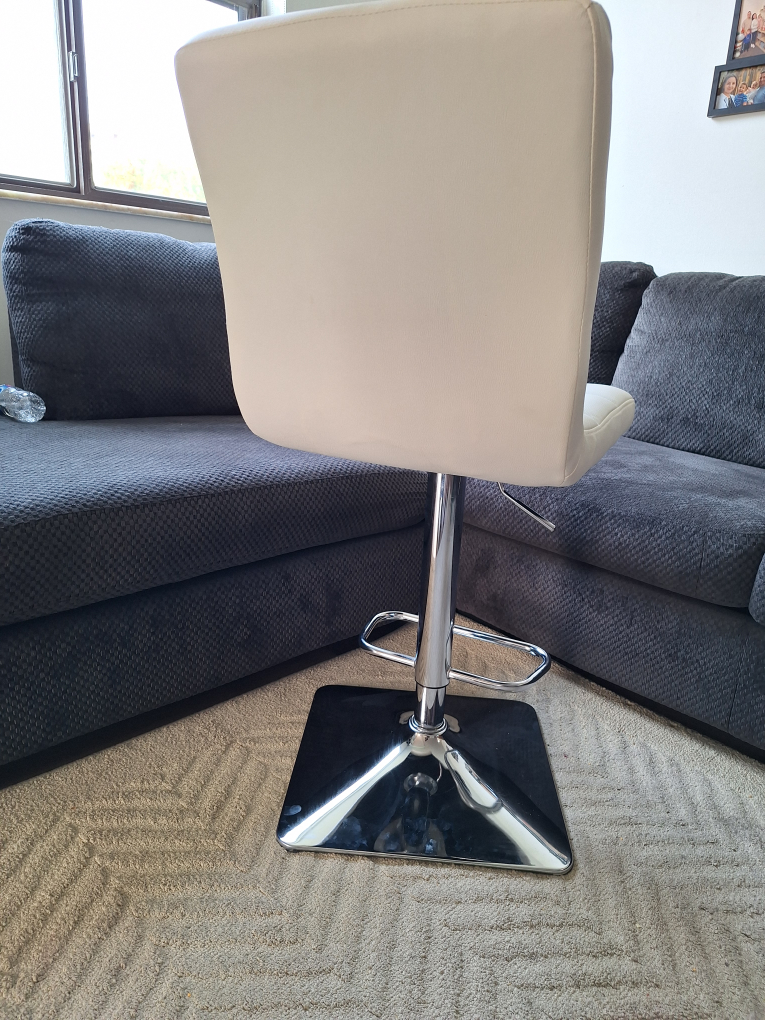 White Bar Stool - photo 4