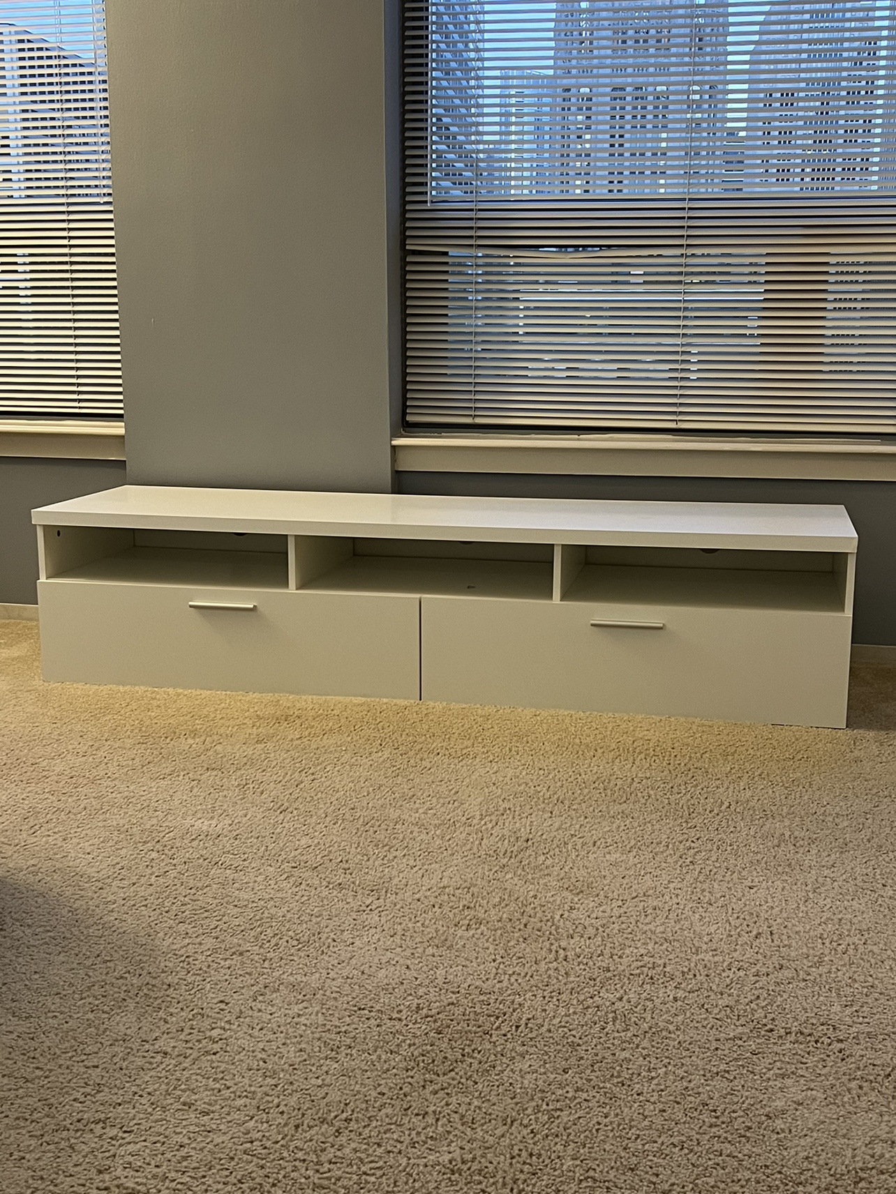 White TV Stand - photo 2