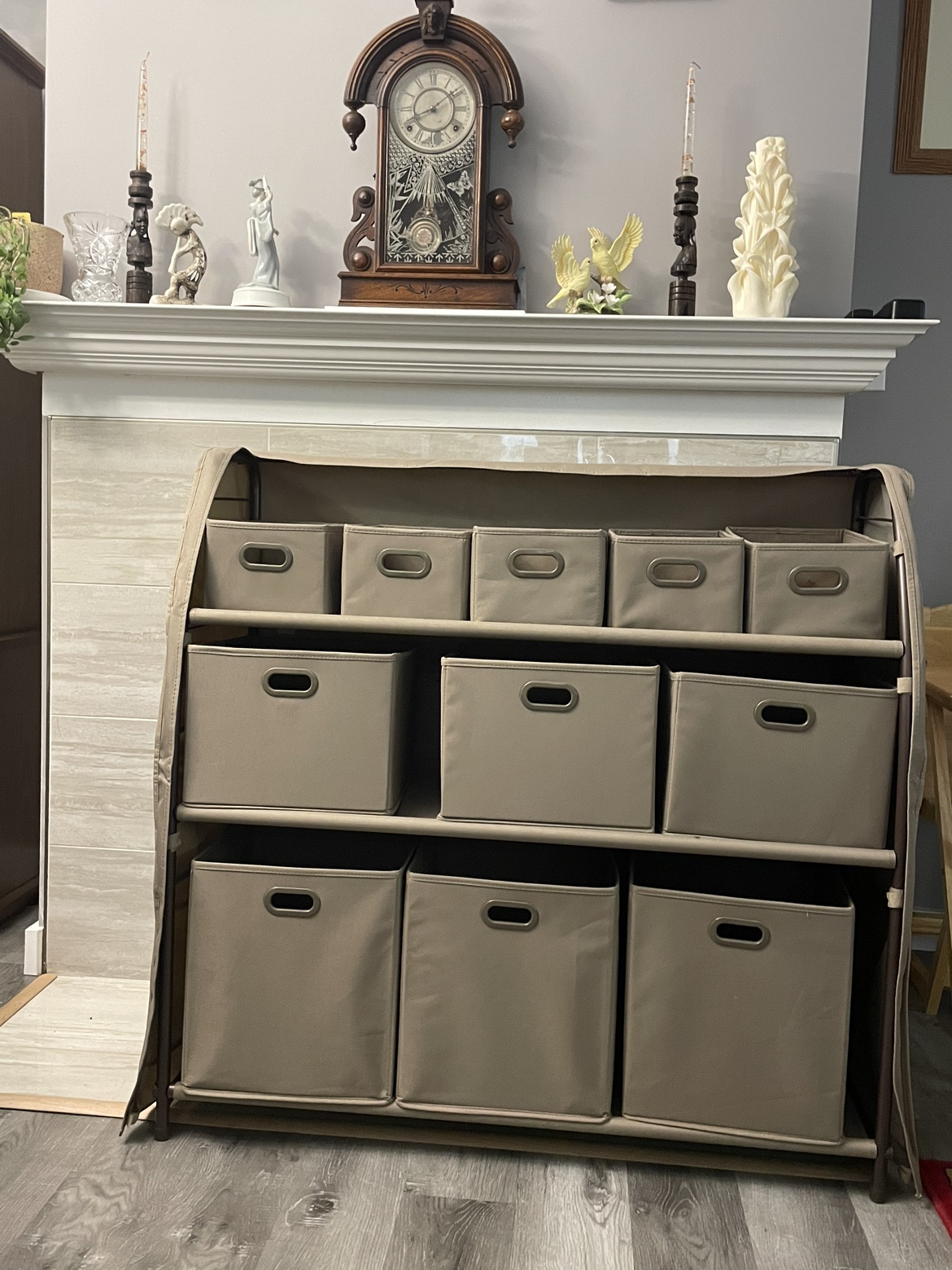 Storage Shelf with Fabric Bins - photo 3