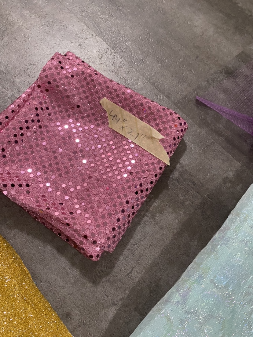 Pink Sequined Fabric# freecycle