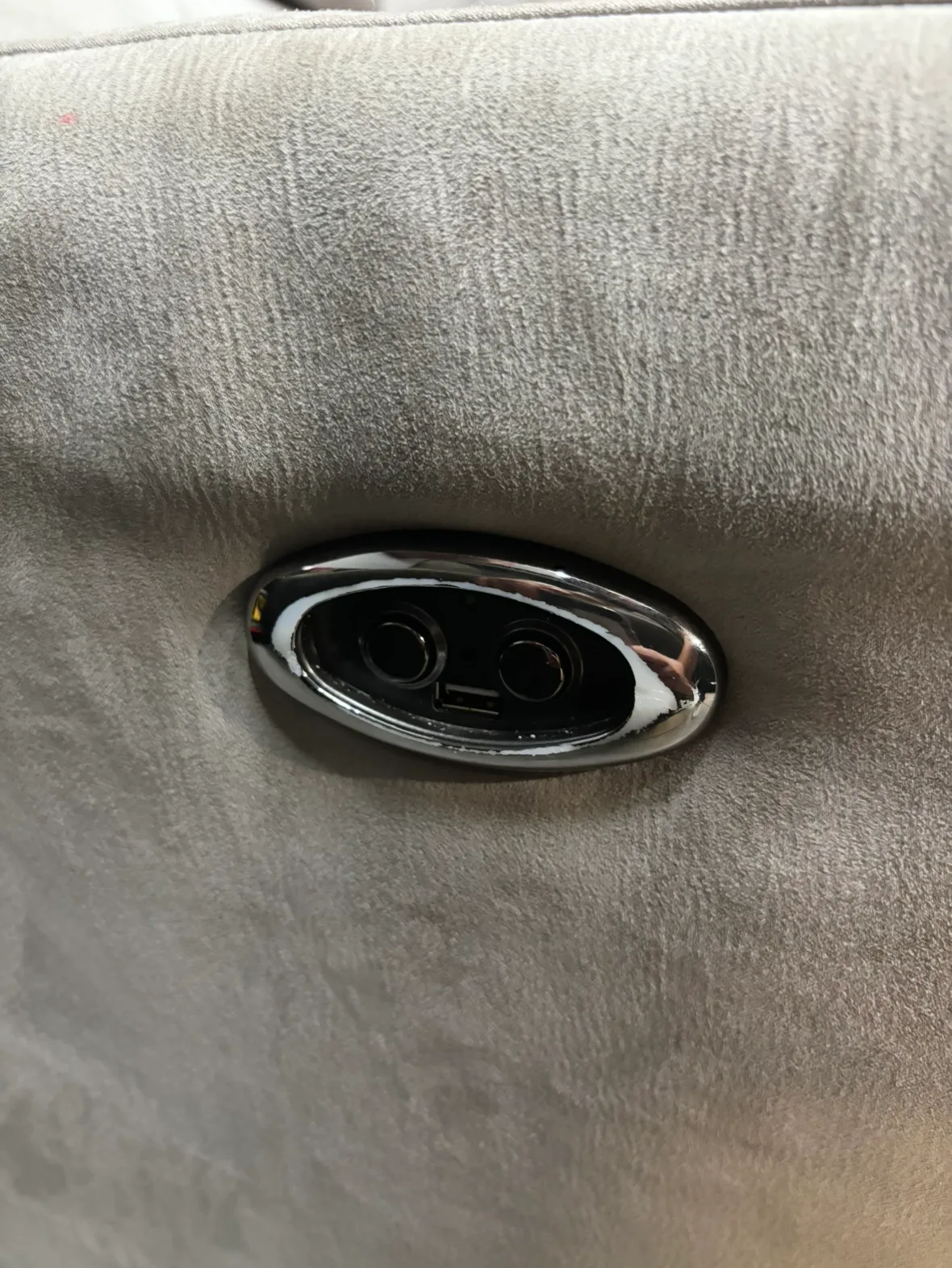 Electric recliner USB gray comfortable couch image indicator(3)