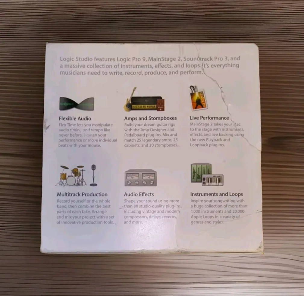 Vintage Apple Logic Studio Upgrade 9 Disc Set In Box image indicator(2)