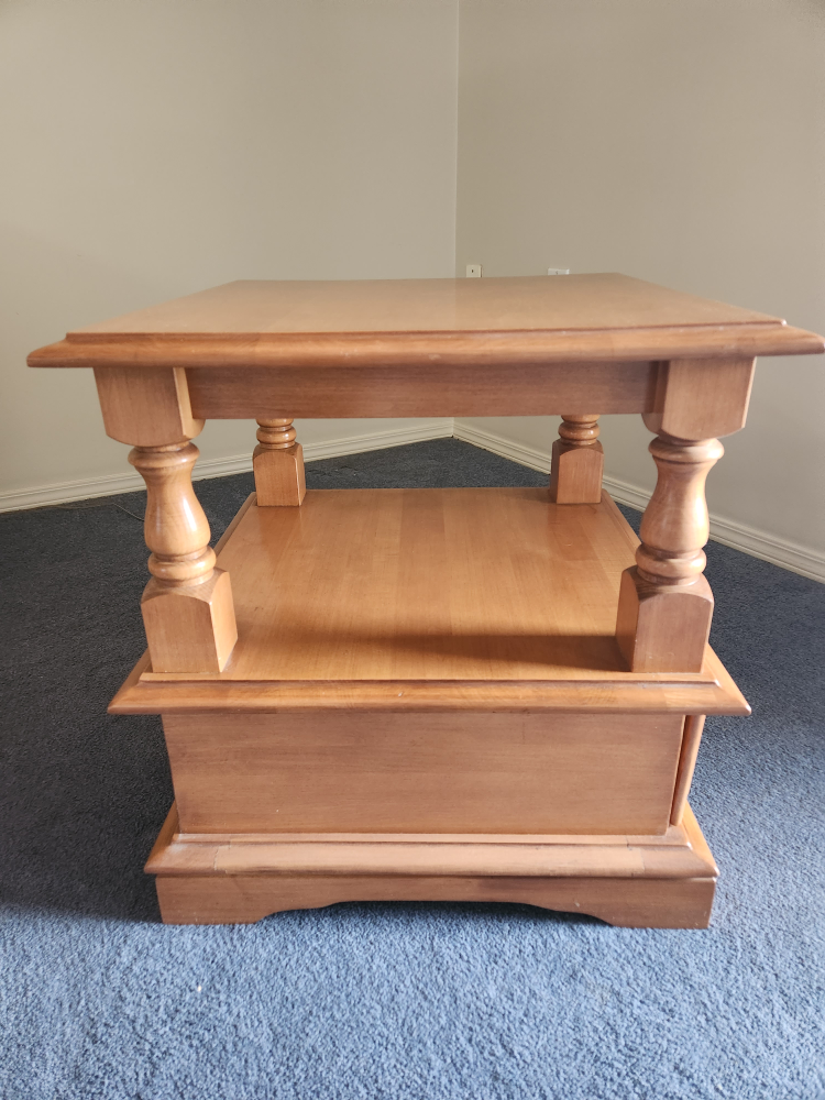 Solid Wood Side Table - photo 3