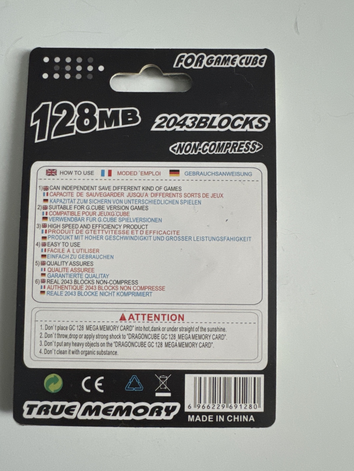 GameCube 128MB Memory Card 🧡 - photo 2
