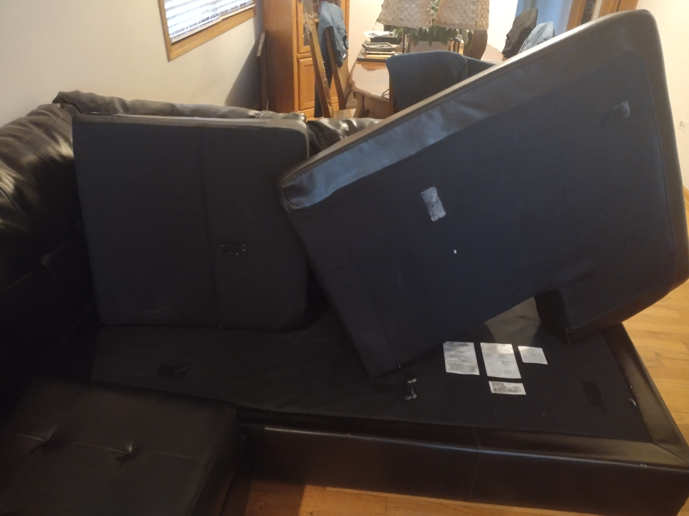 Dark Brown Sectional Sofa - photo 3
