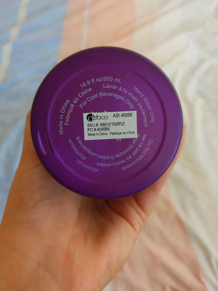 Purple Aluminum Water Bottle image indicator(3)