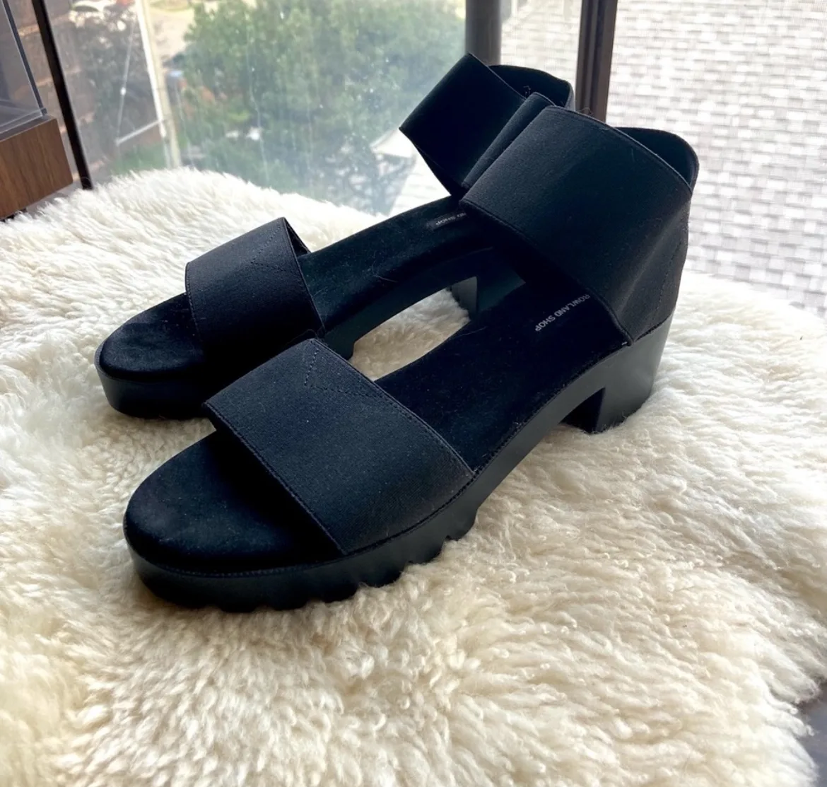 James Rowland Black Platform Heeled Sandals image indicator(4)