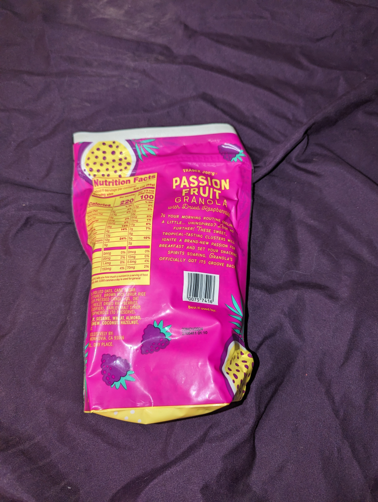 Trader Joe's Passion Fruit Granola - photo 2