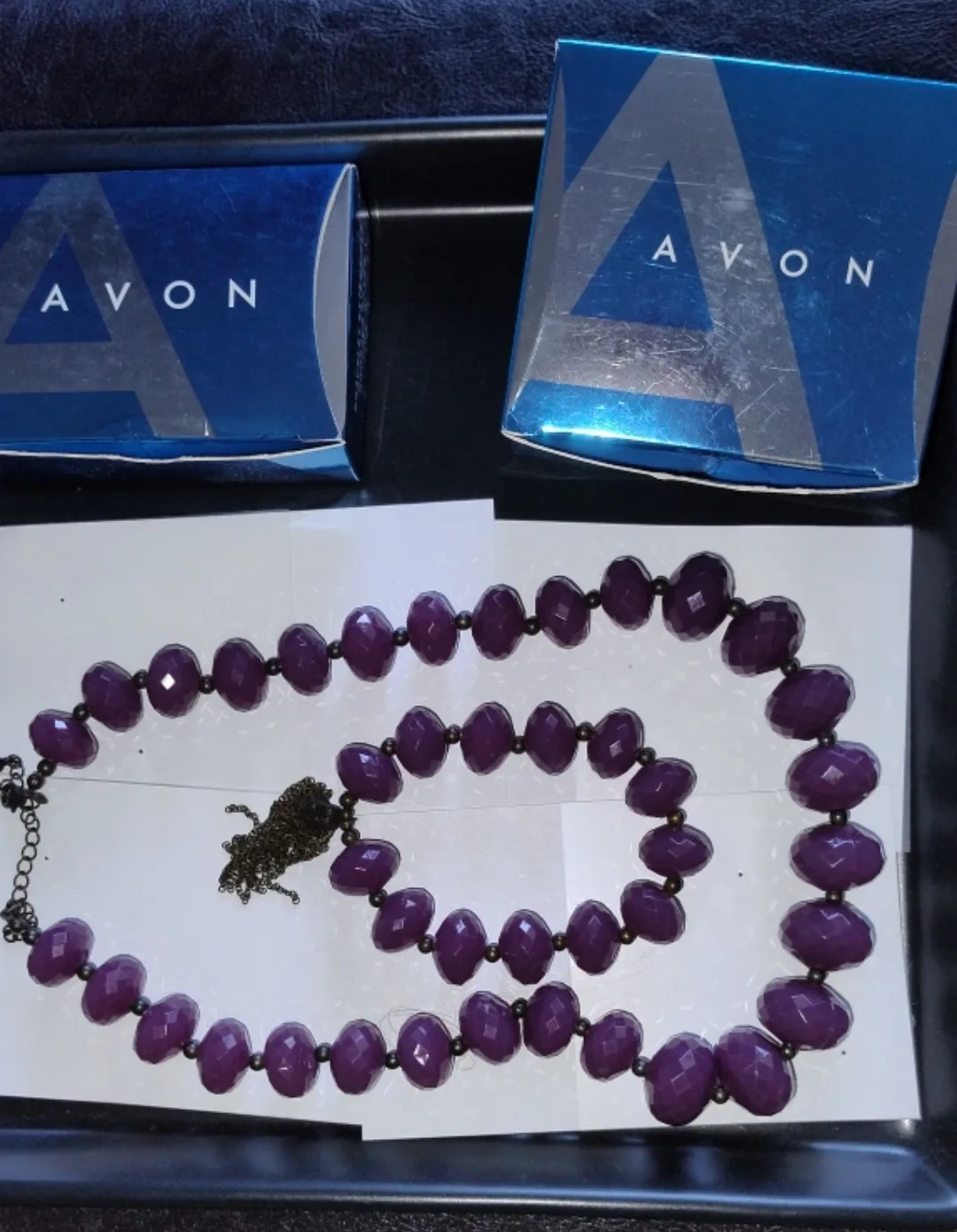 Purple Beaded Necklace thumbnail