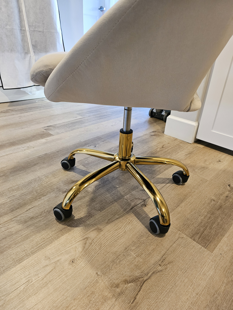 Gold Swivel Desk Chair - photo 4