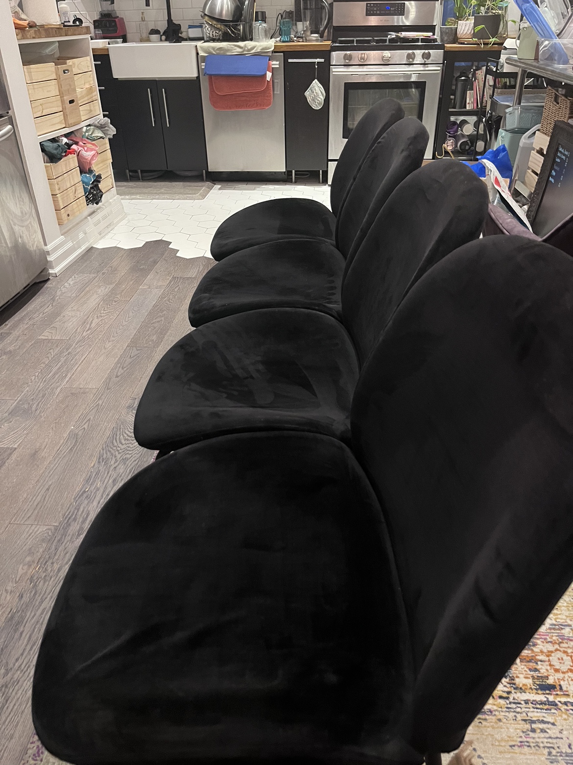 Black Velvet Dining Chairs