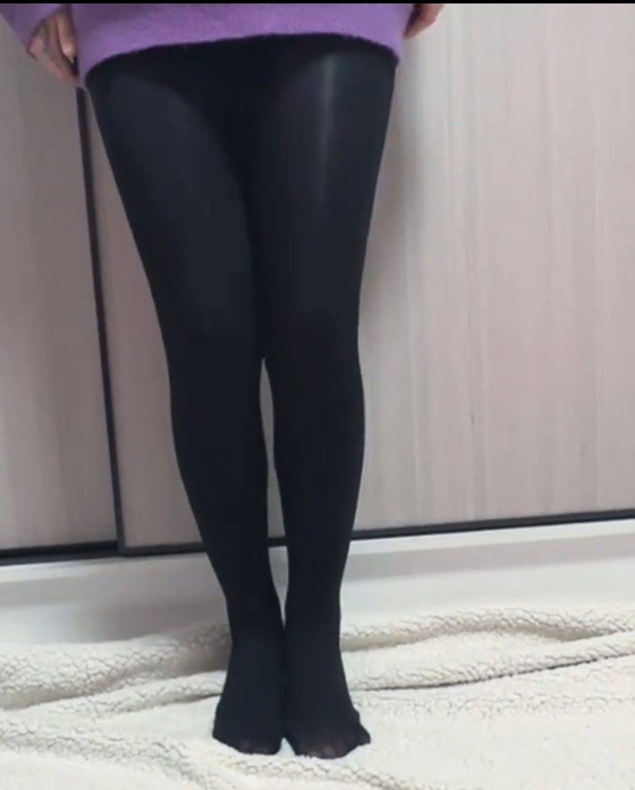 Black Fleece Lined Tights, leggings - photo 2
