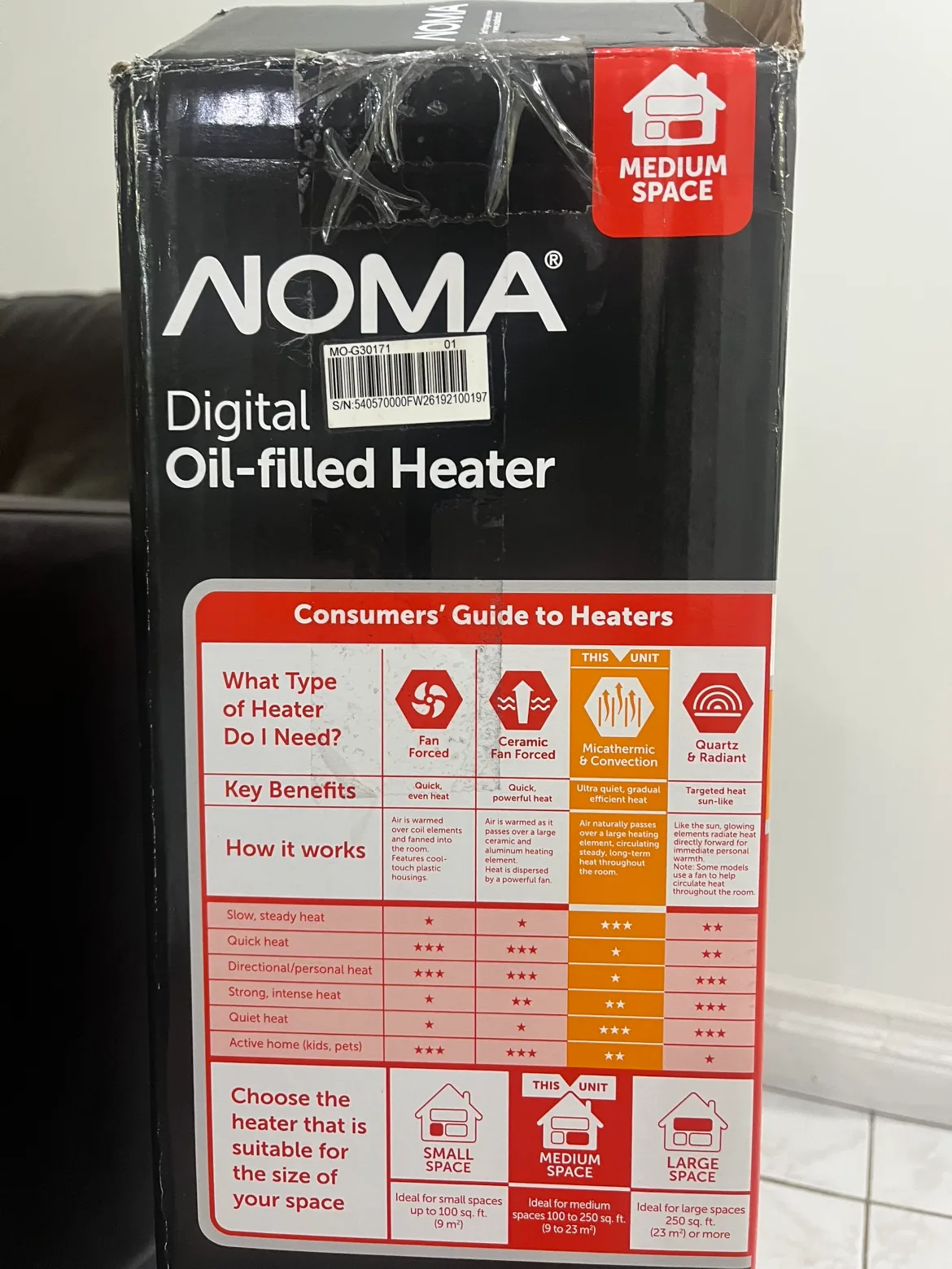 Noma Digital Oil-Filled Heater image indicator(4)