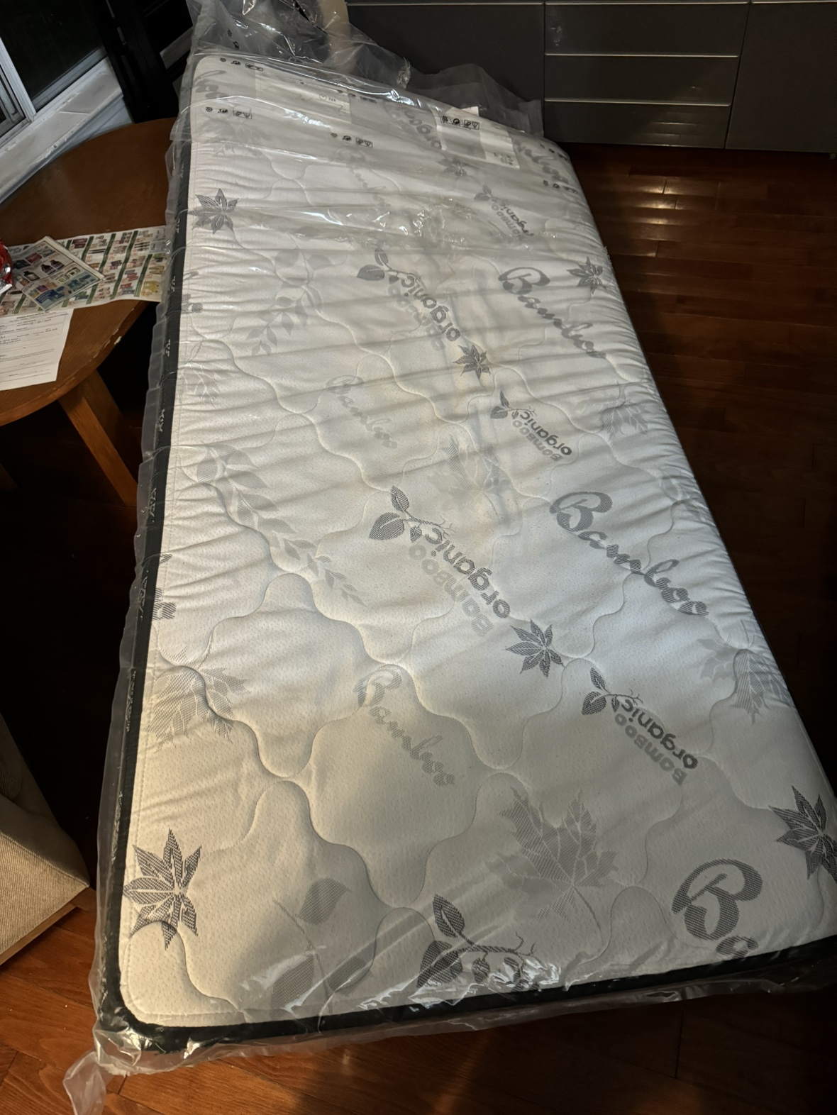 Twin bed frame , mattress and mirror - photo 3