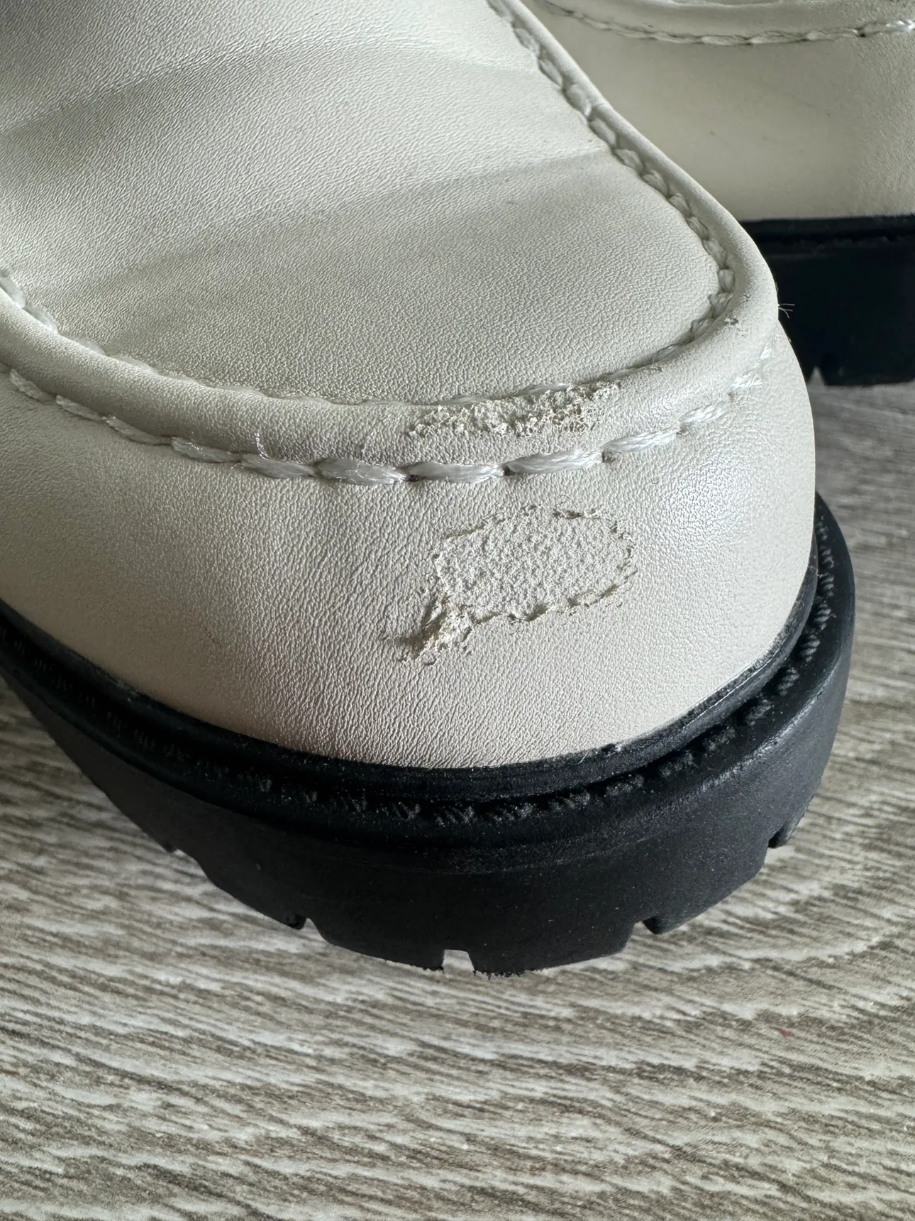 White Platform Loafers - Women’s 10 image indicator(5)