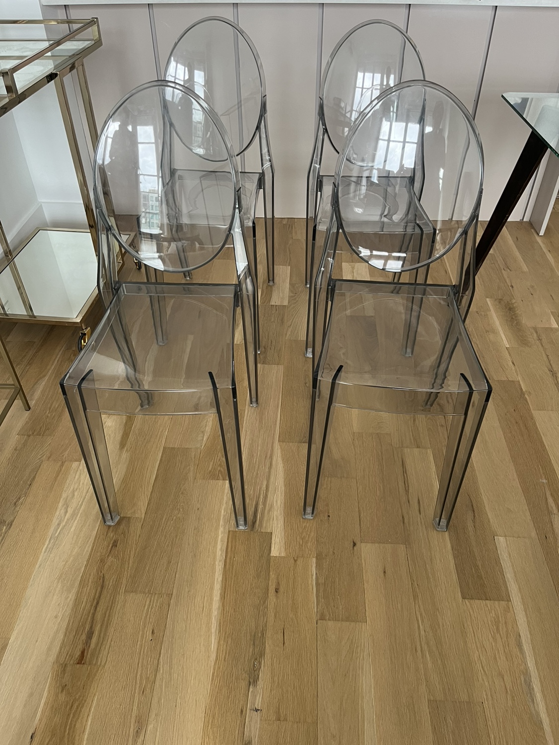 Set of 4 Clear Chairs - photo 4