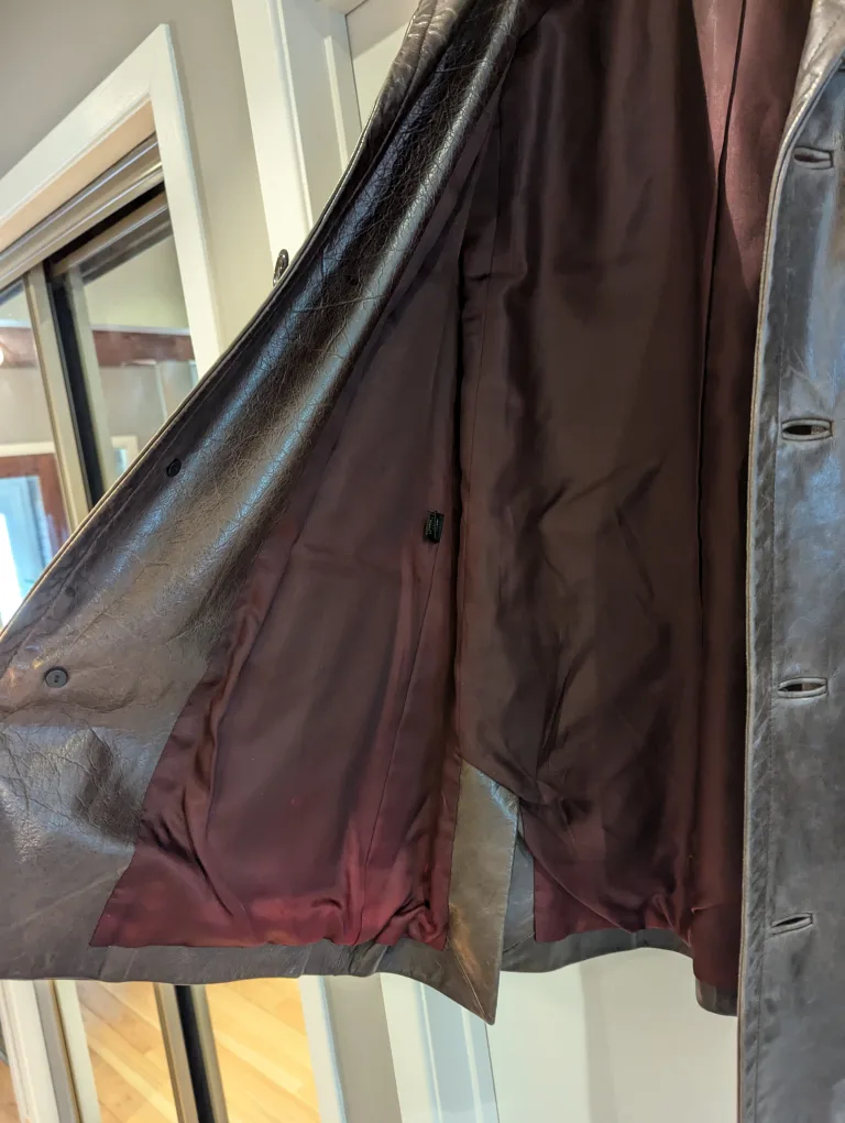 Men's Mark Jacobs Dark Brown Leather Jacket image indicator(3)